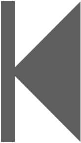 A grey vertical bar followed on the right by, and just touching, a matching grey isosceles triangle with the vertex pointing to the left. This icon is used to represent a link to the first article in the series.